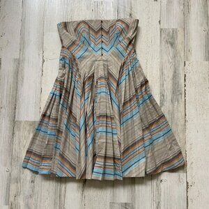 CLEARANCE! Twenty8Twelve Women's Size 4 Strapless Dress Fit & Flare Striped